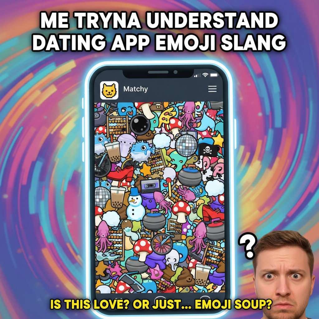 Matched with someone on a dating app who only uses emojis. It's a full-time job decoding.