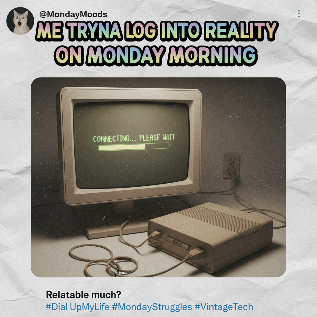 Remember when we thought dial-up internet was fast? Simpler times, less trauma.