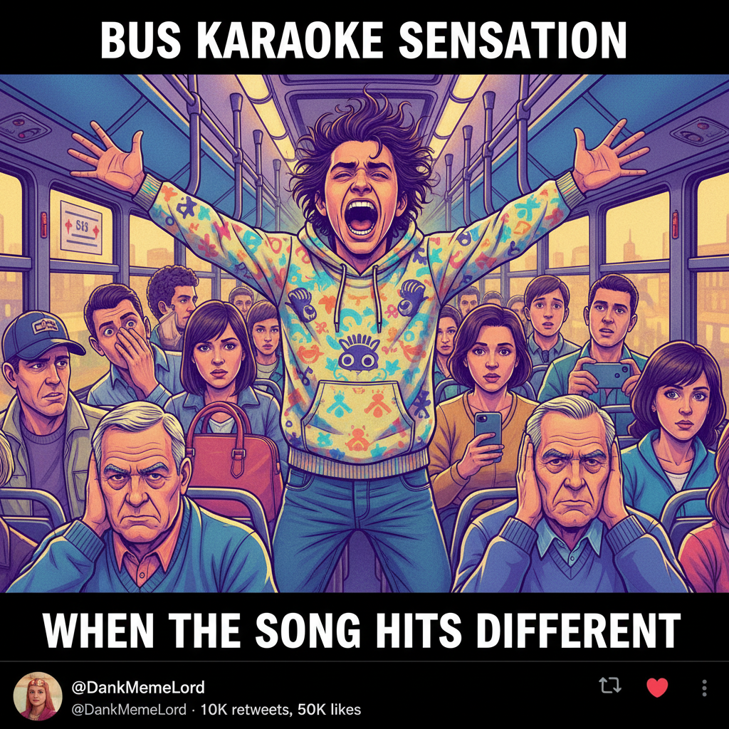 Just witnessed a full-blown opera performance on the bus. Peak public transport.