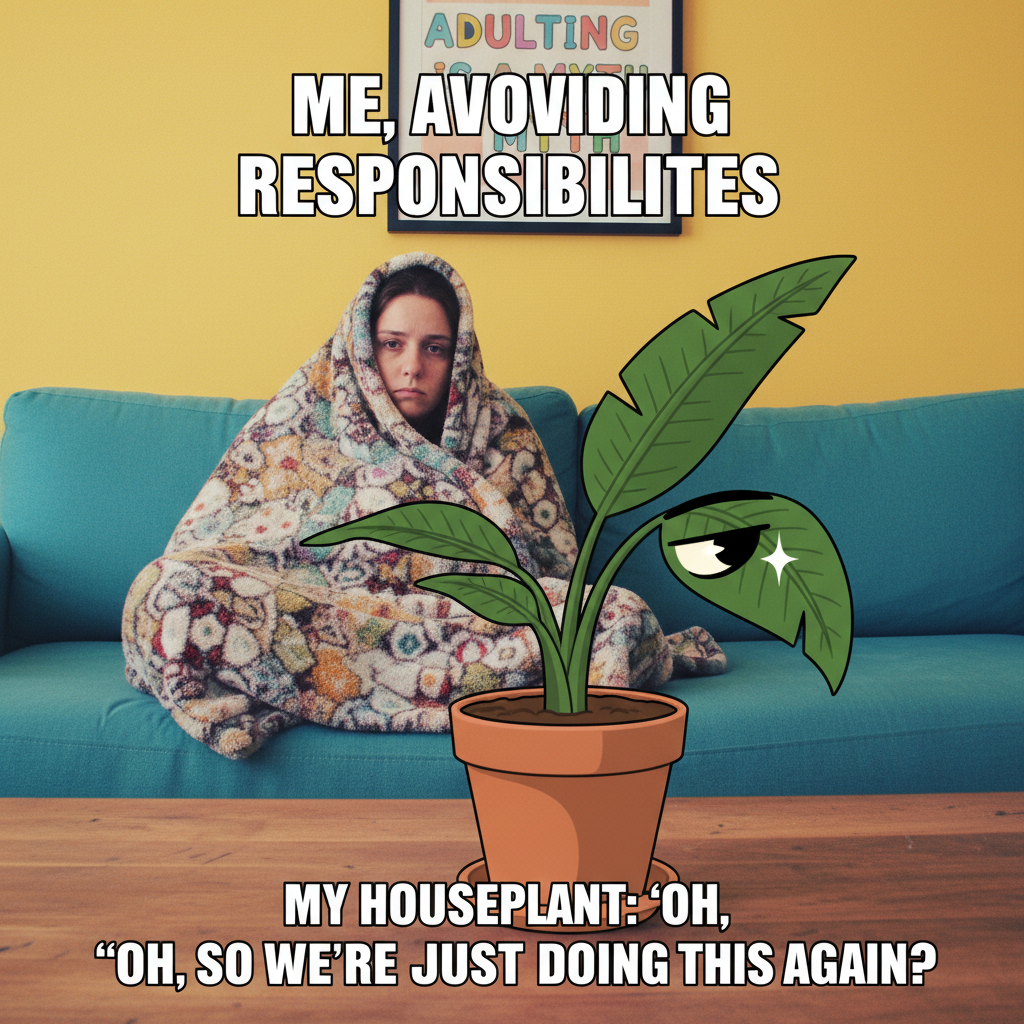 My seasonal depression is so bad, even my plants are giving me side-eye.