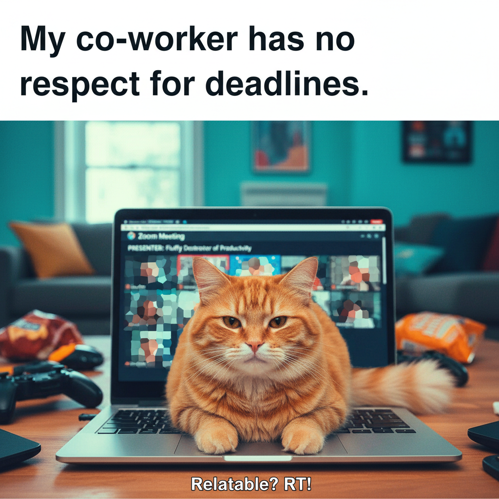 My cat just walked across my keyboard during a Zoom meeting with my boss. He's promoted.