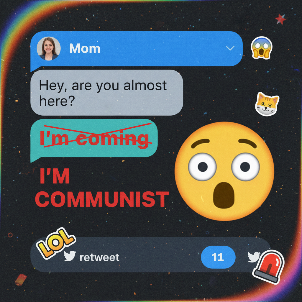 Autocorrect just changed 'I'm coming' to 'I'm communist.' My boss is gonna love this.
