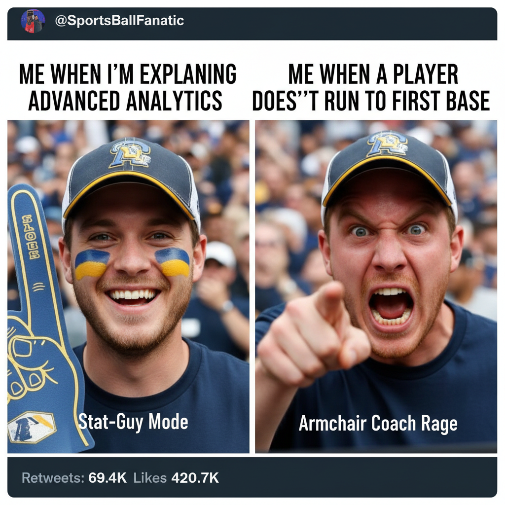 My team scores: I'm a tactical genius. Opponent scores: The refs are blind! 😡 #SportsFanLogic