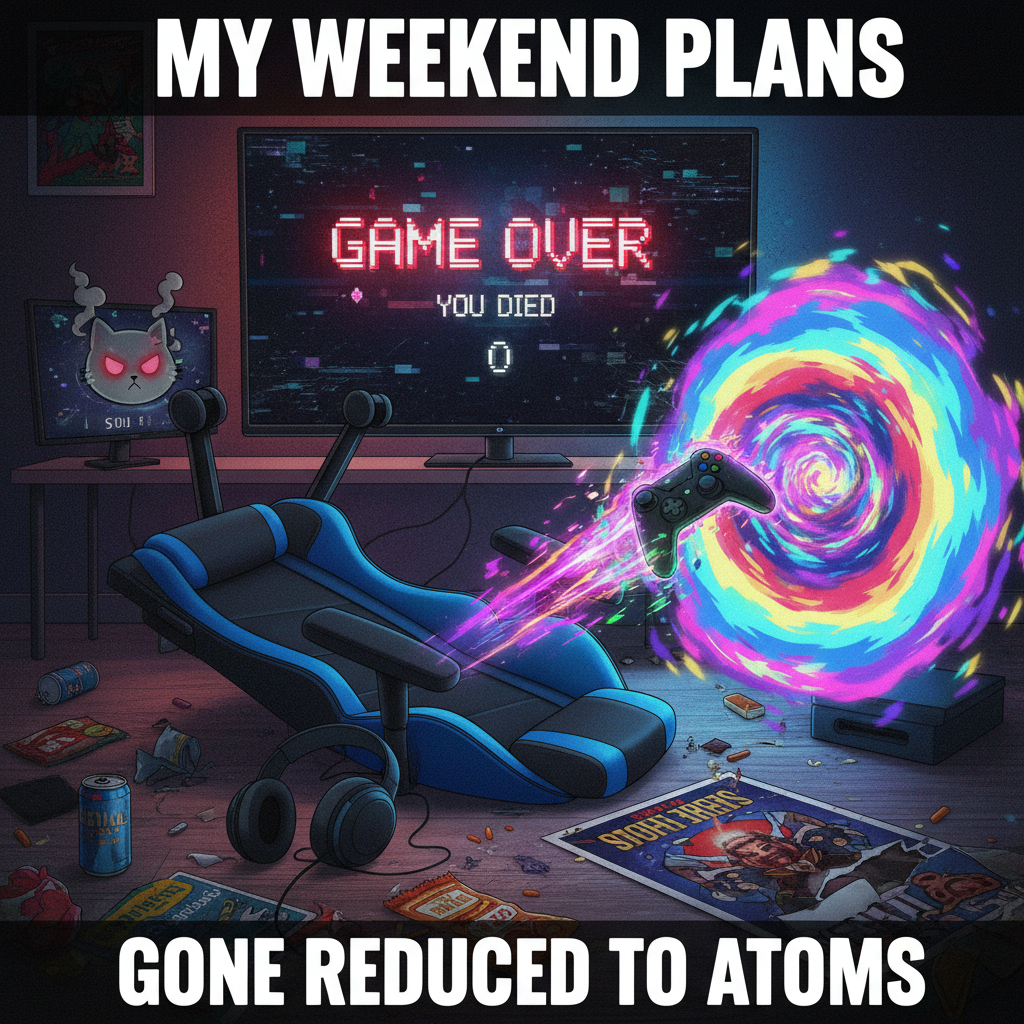 Just rage-quit so hard my controller flew into another dimension. Send new one.