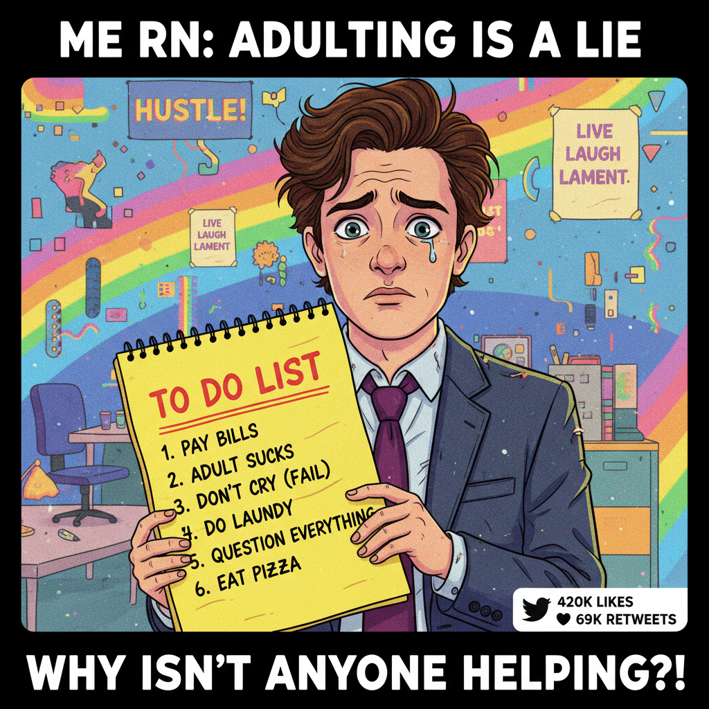 Adulting is just making a series of questionable decisions and hoping for the best.
