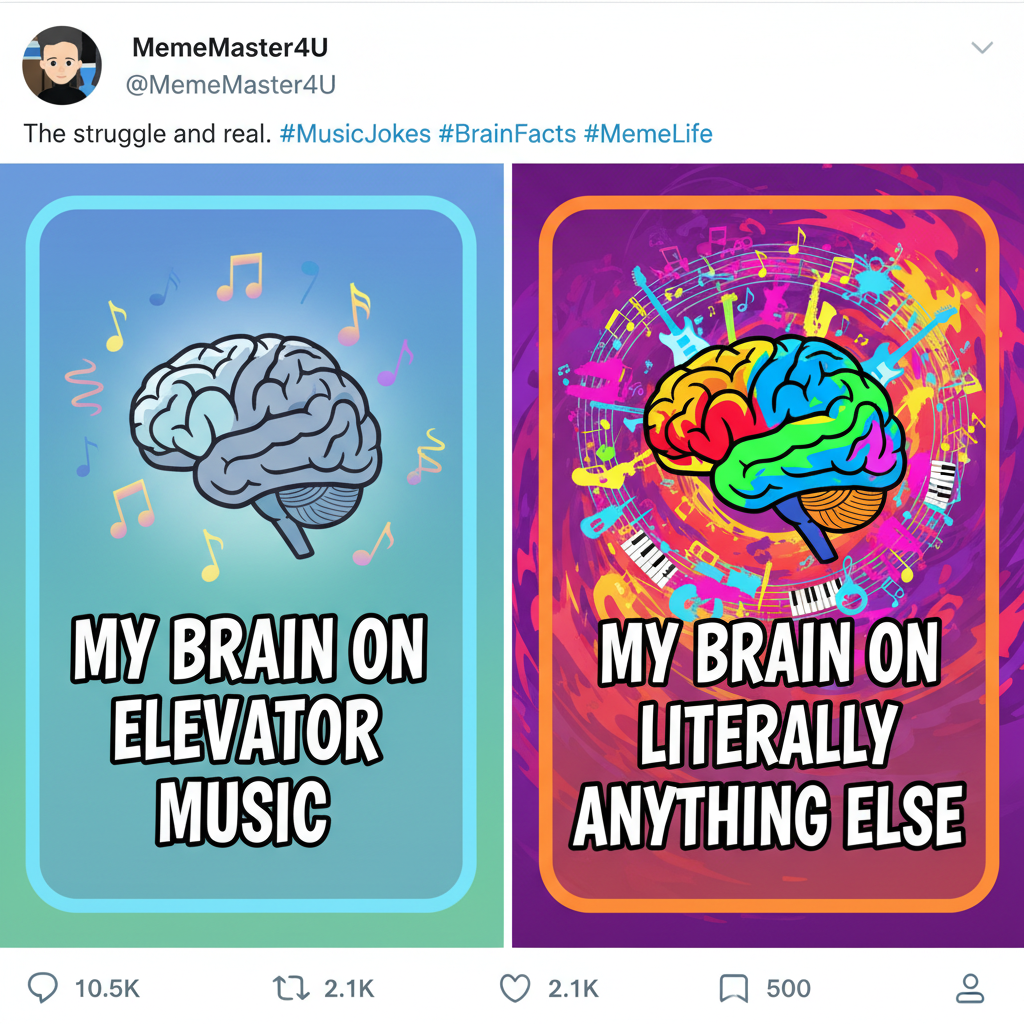 My brain during exam season: *elevator music* My brain during literally anything else: *full orchestra*