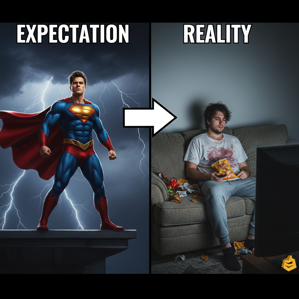 My Friday night plans: World domination. My Friday night reality: Domination of my couch.