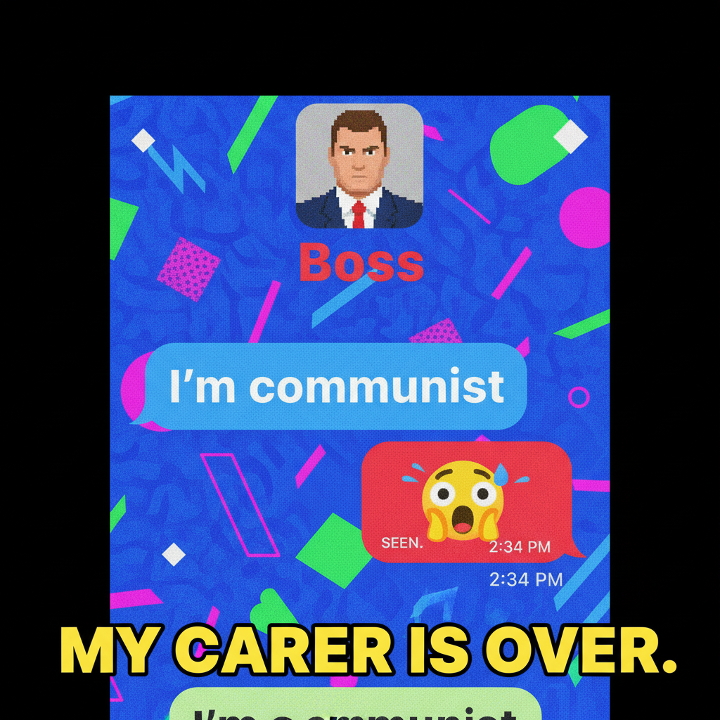 Autocorrect just changed 'I'm coming' to 'I'm communist.' My boss is gonna love this.