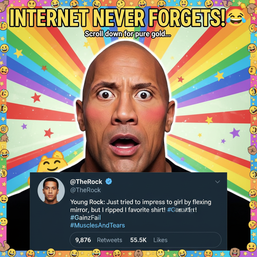 When you see a celebrity's old tweet and it's pure gold. Internet never forgets!