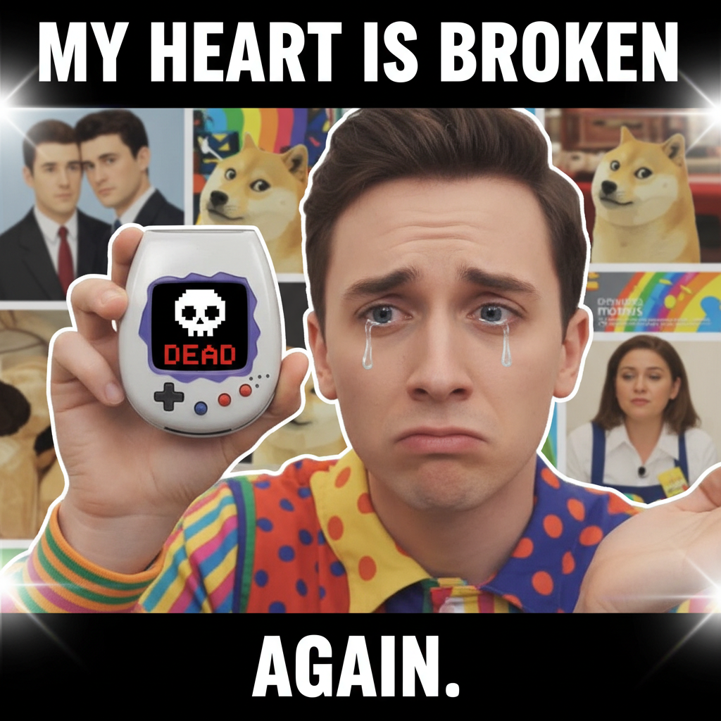 Found my old Tamagotchi. It's dead. Again. Some things never change. 💔