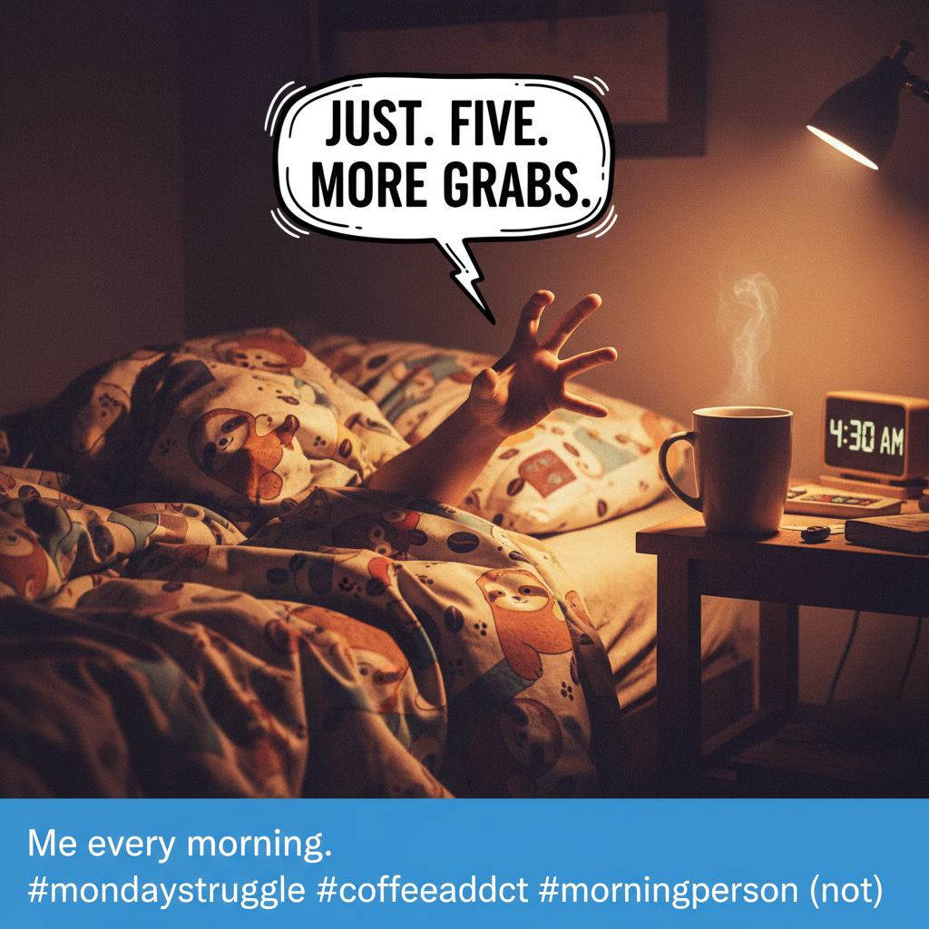 My bed is currently holding me hostage. Send coffee and a rescue team. #MondayMood