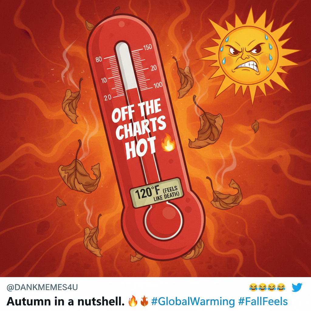 It's 90°F in October. The weather decided to skip autumn and go straight to hell.