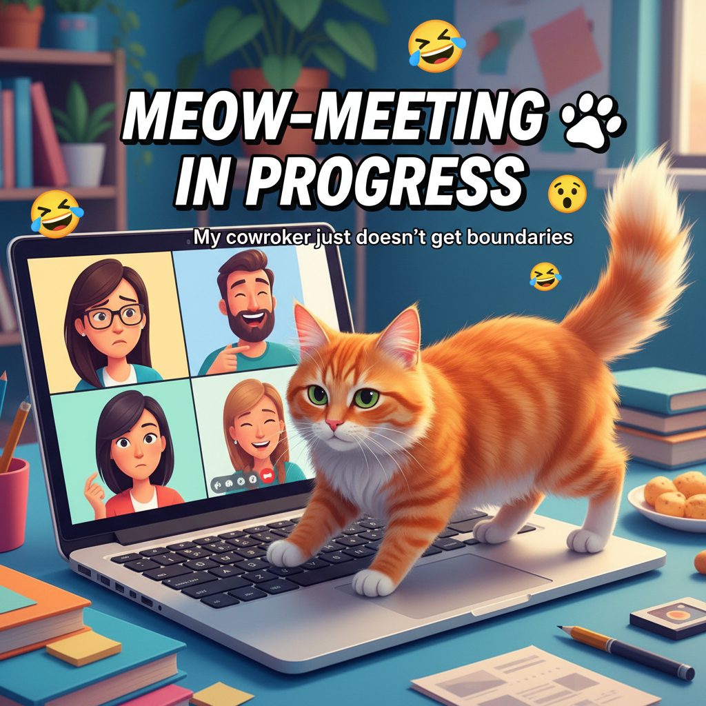 My cat just walked across my keyboard during a Zoom meeting. Instant promotion to CCO (Chief Cat Officer).