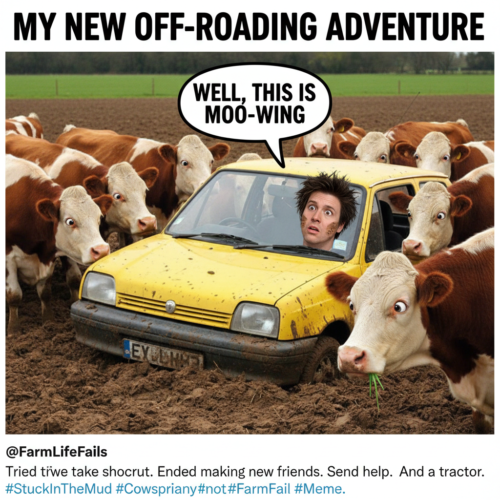 GPS said 'turn left,' I ended up in a cow pasture. 10/10 would not recommend.