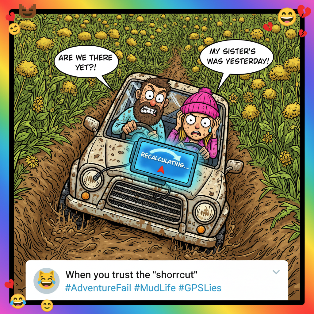 Road trip rule #1: Never trust the person who says 'I know a shortcut.'