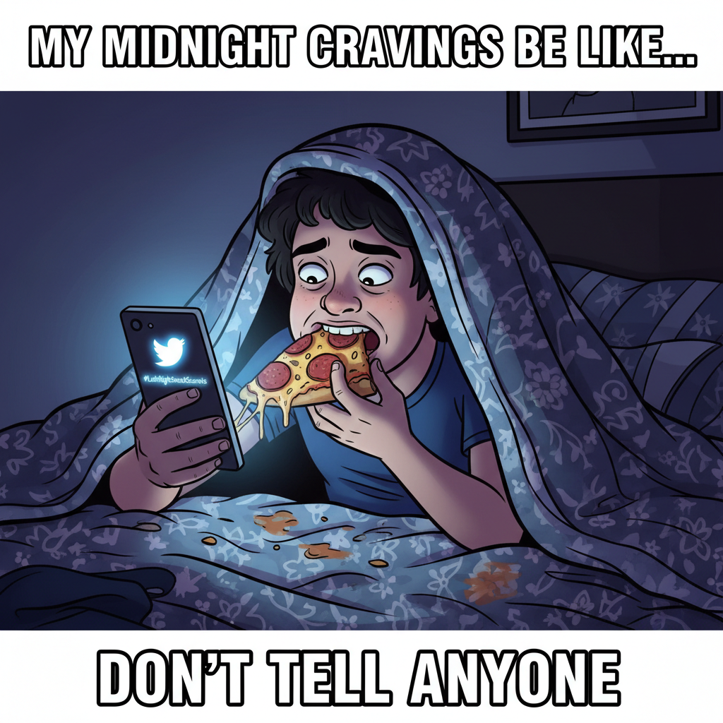 My New Year's resolution was to be healthier. I'm currently eating pizza in bed at 3 AM.