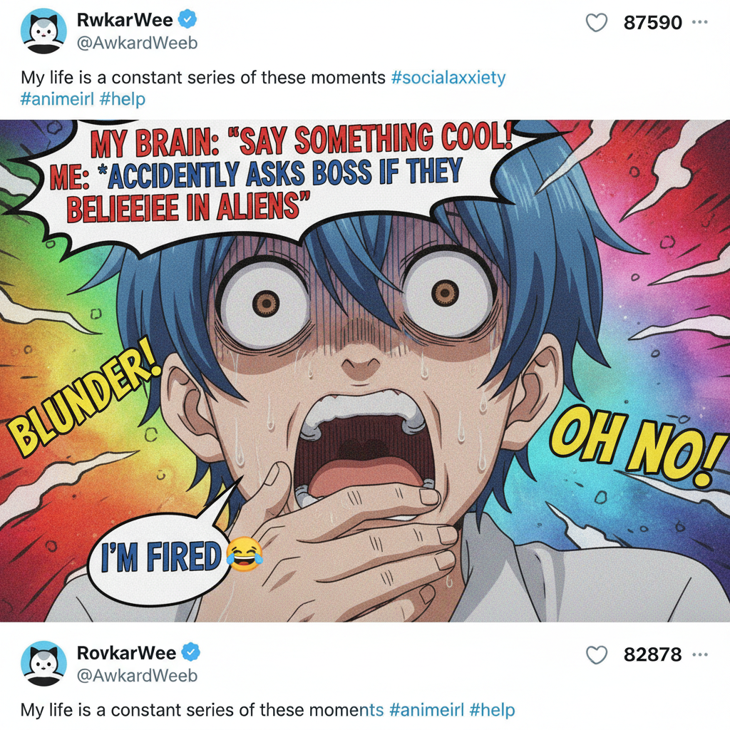 When the cashier says 'Have a good day!' and I respond 'You too!' but I'm the one working.