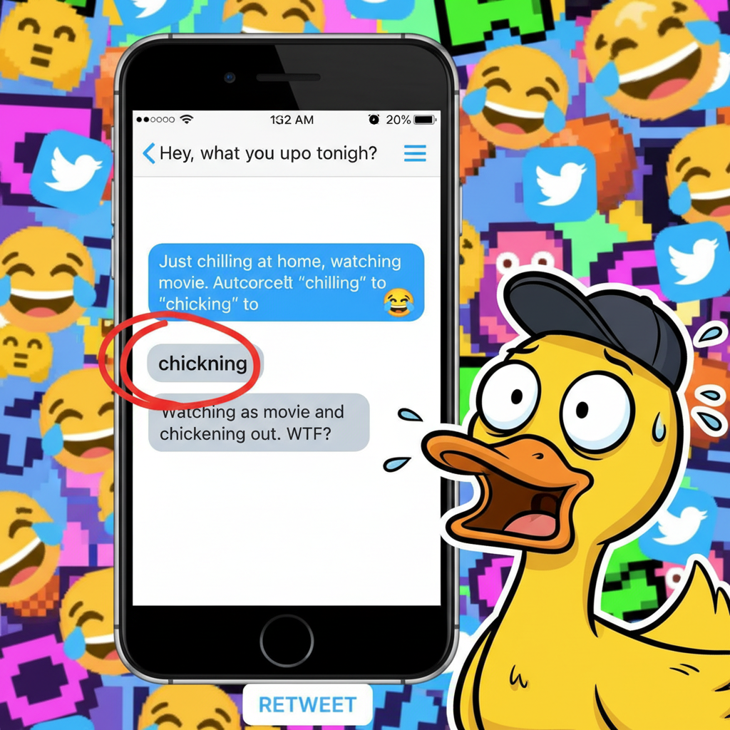 Just tried to text 'duck' and autocorrect sent 'f***'. My grandma is never going to forgive me.