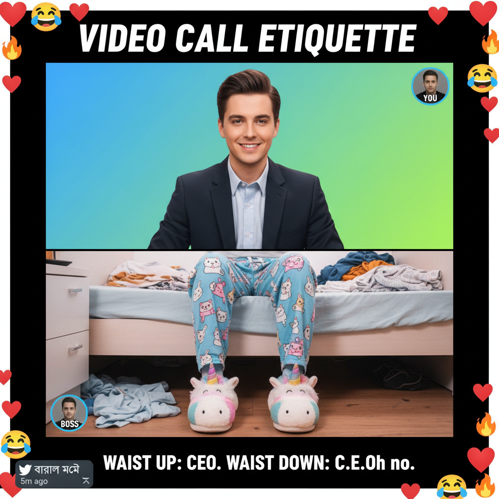 My coworker just asked if I'm wearing pants. The WFH life chose me.