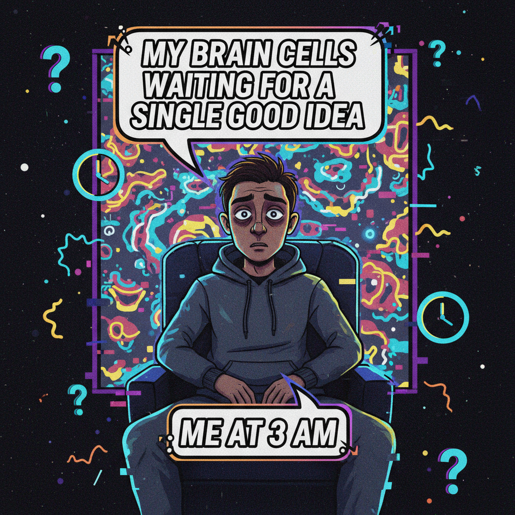 The WiFi went down. Guess I'll just stare at the wall and question all my life choices.