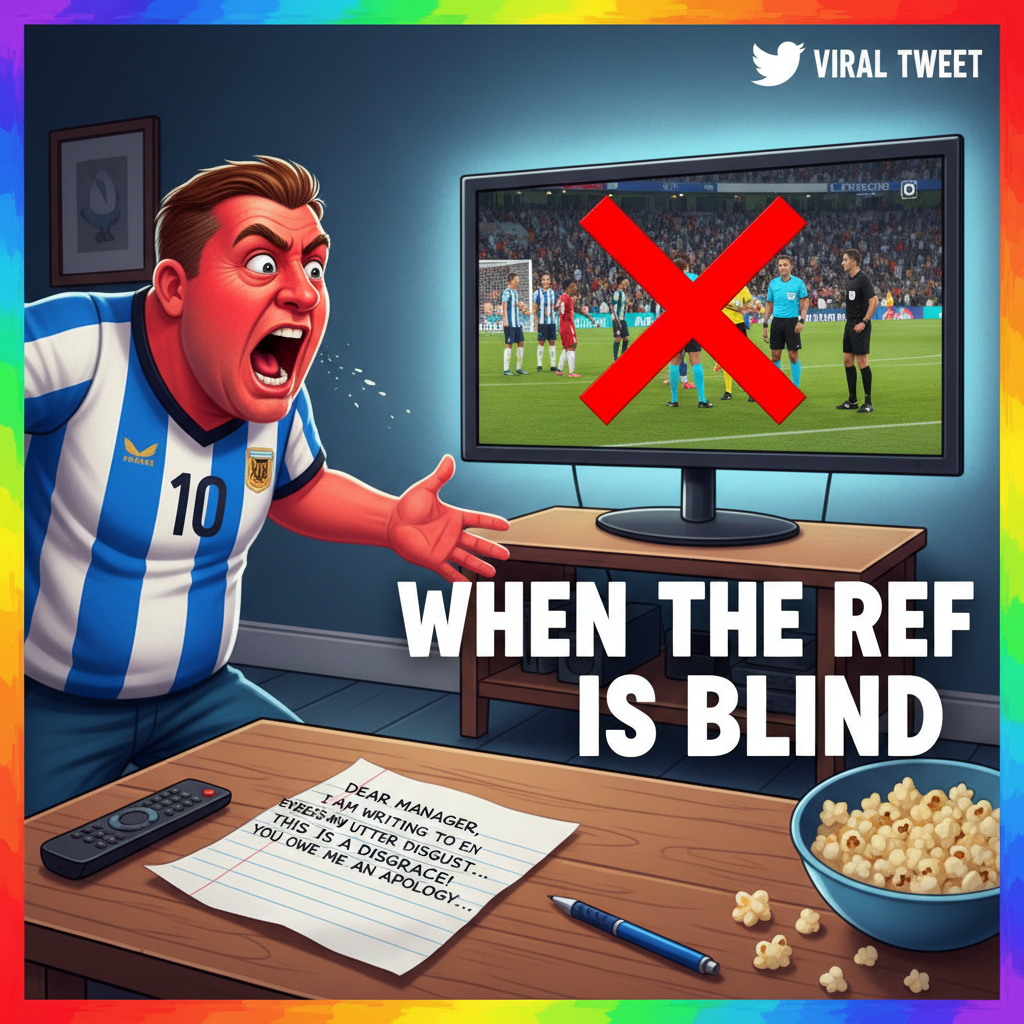 Ref called a foul? My uncle is already drafting a strongly worded letter to the league commissioner. #SportsFans