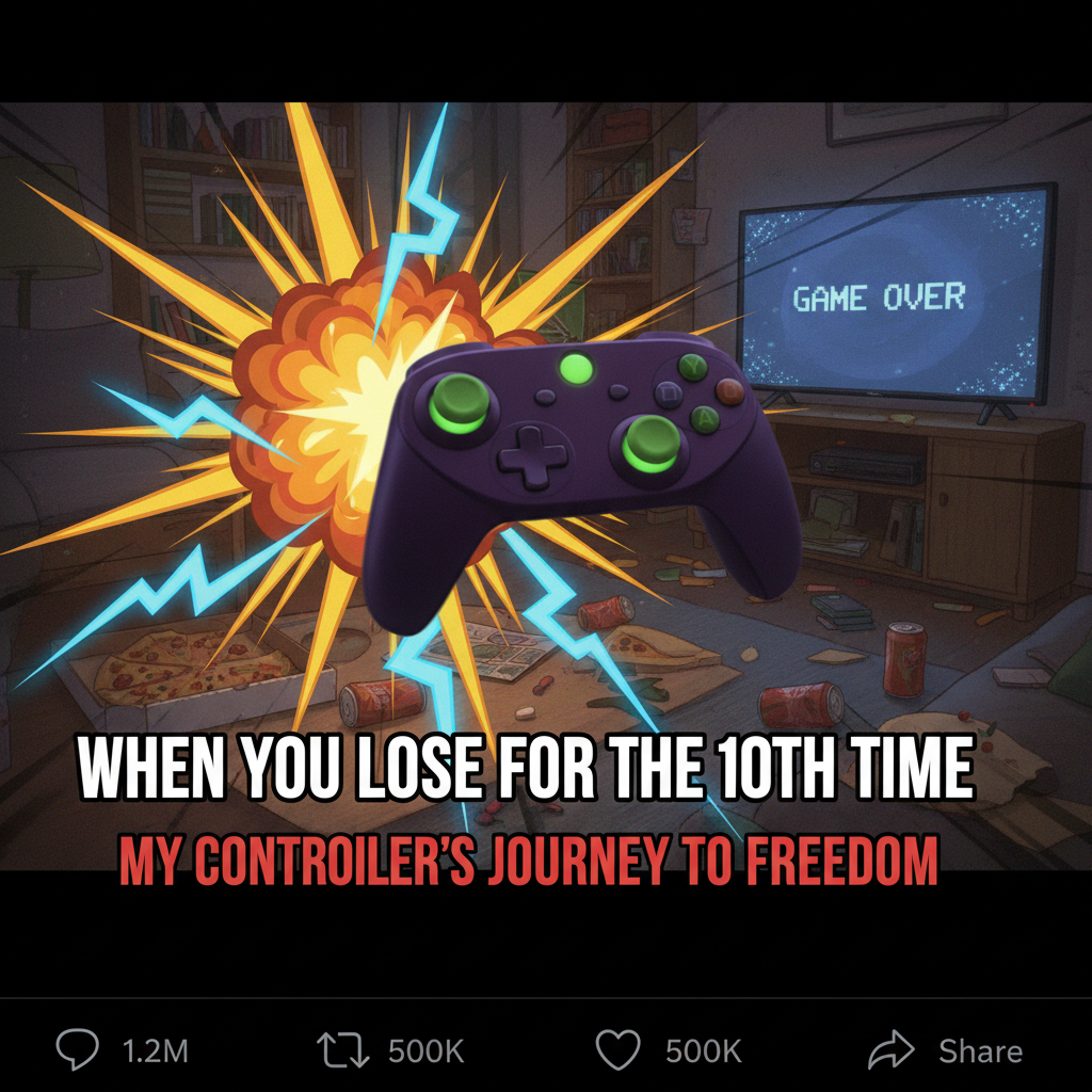 My controller just flew across the room. It's not rage, it's just... intense gaming enthusiasm. Yeah.