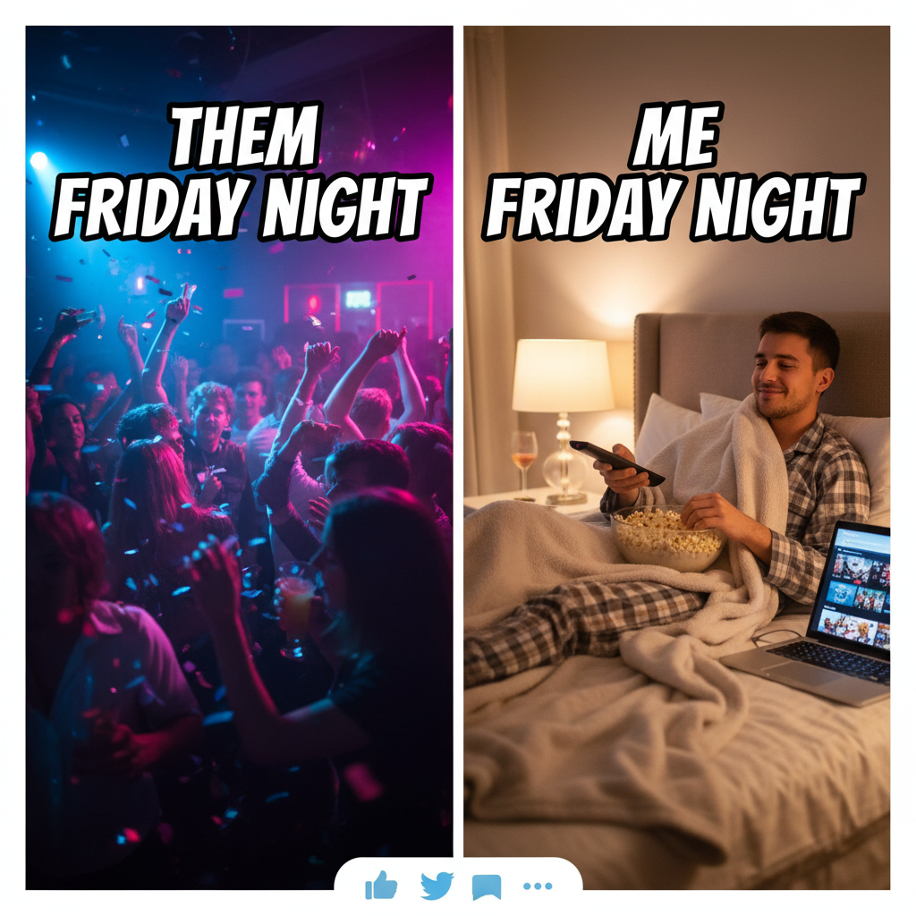 Friday night plans: Clubbing. Friday night reality: Debating if 8 PM is too early for bed.