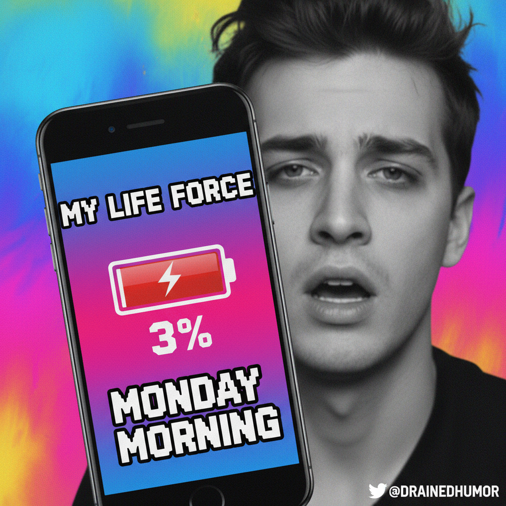 My phone battery percentage is my current mood. It's 3%. Send charger.