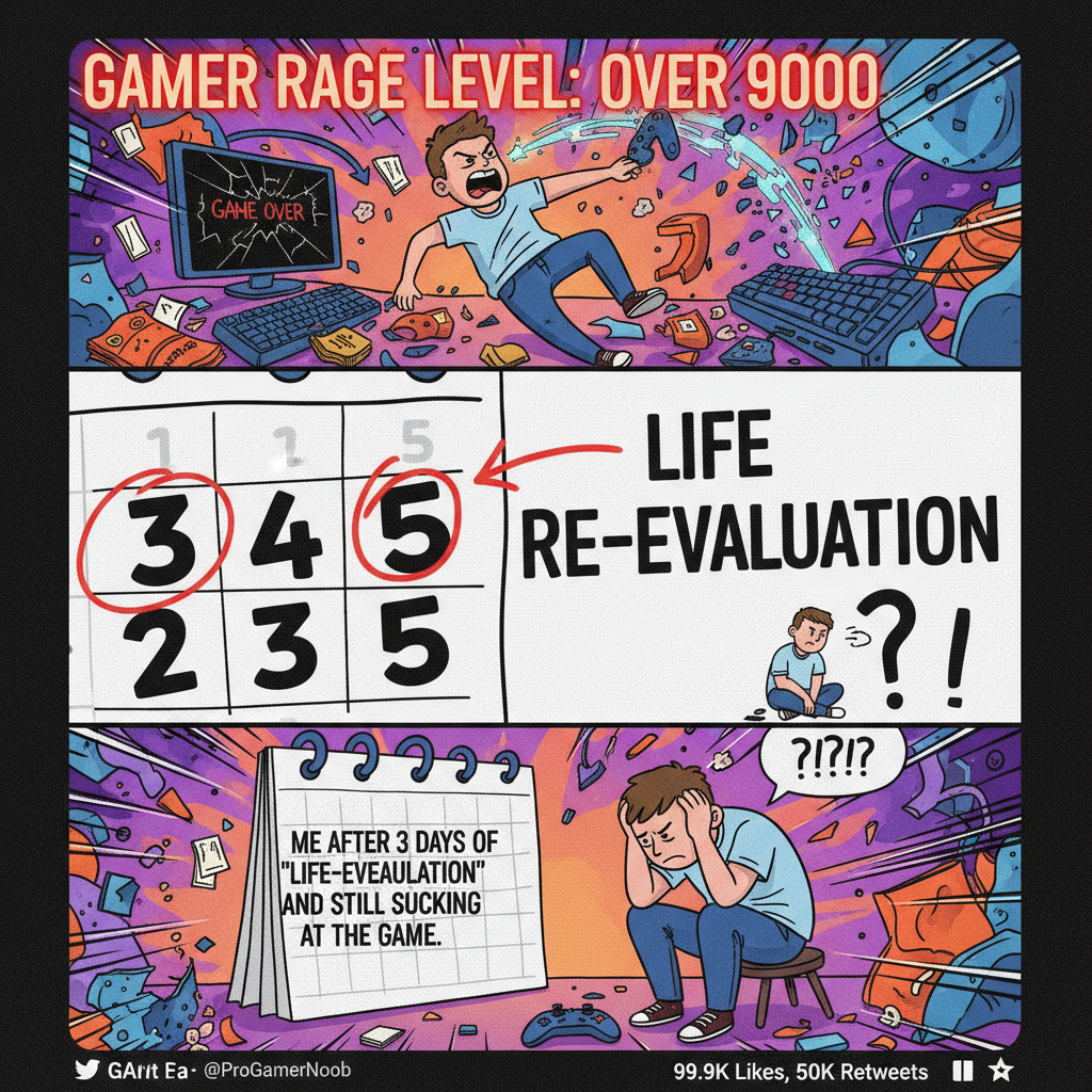 I didn't rage quit, I just needed to 're-evaluate my life choices' for 3-5 business days.