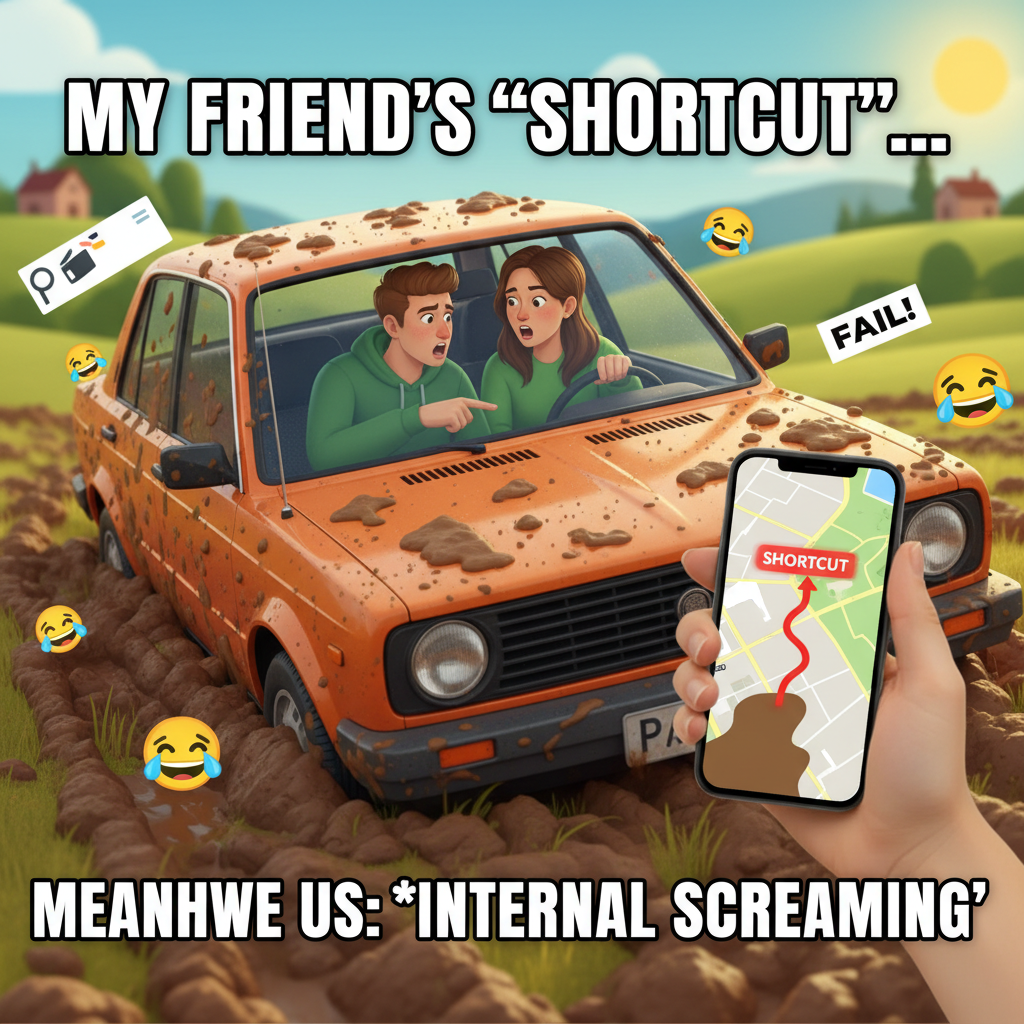 Road trip rule #1: Never trust the person who says 'I know a shortcut.'