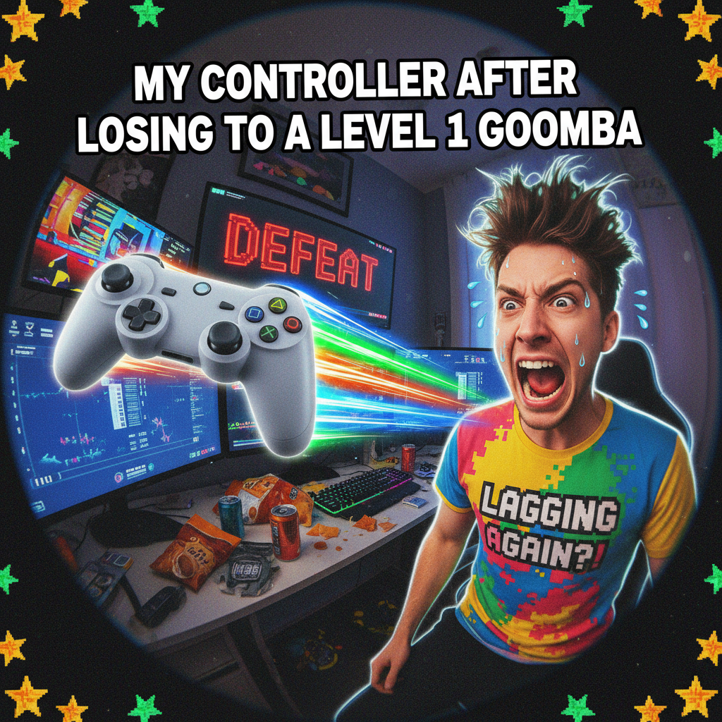 My controller just flew across the room. It's not rage, it's 'performance art.'