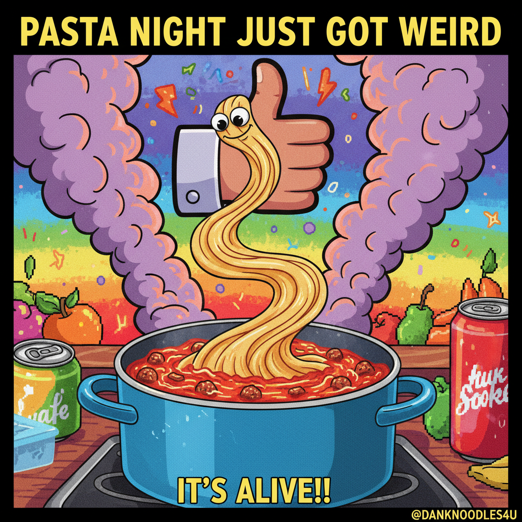 I tried to make pasta. It's now a single, giant, sentient noodle. Send help and a fire extinguisher.