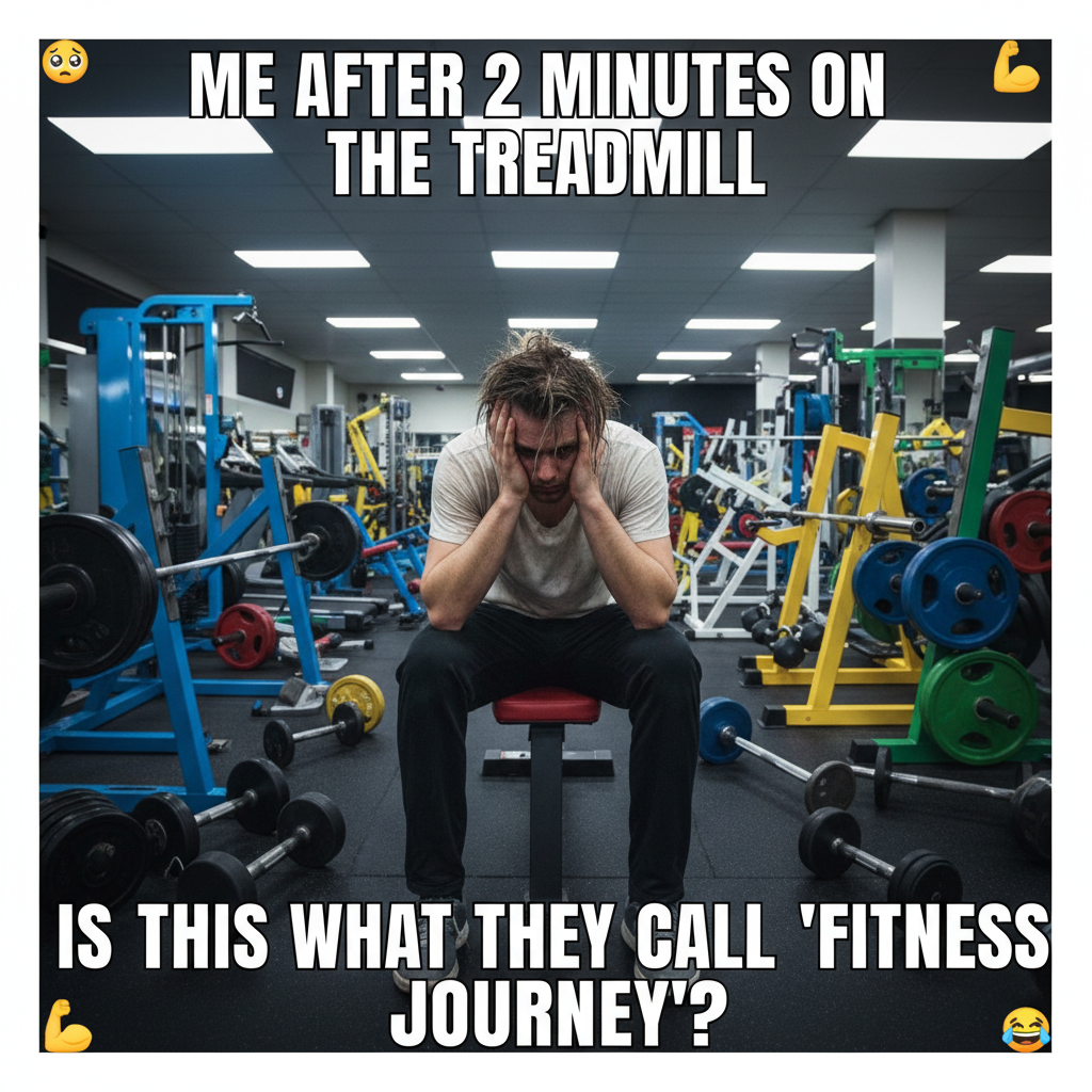 My gym routine: 10 mins working out, 50 mins questioning all my life choices.