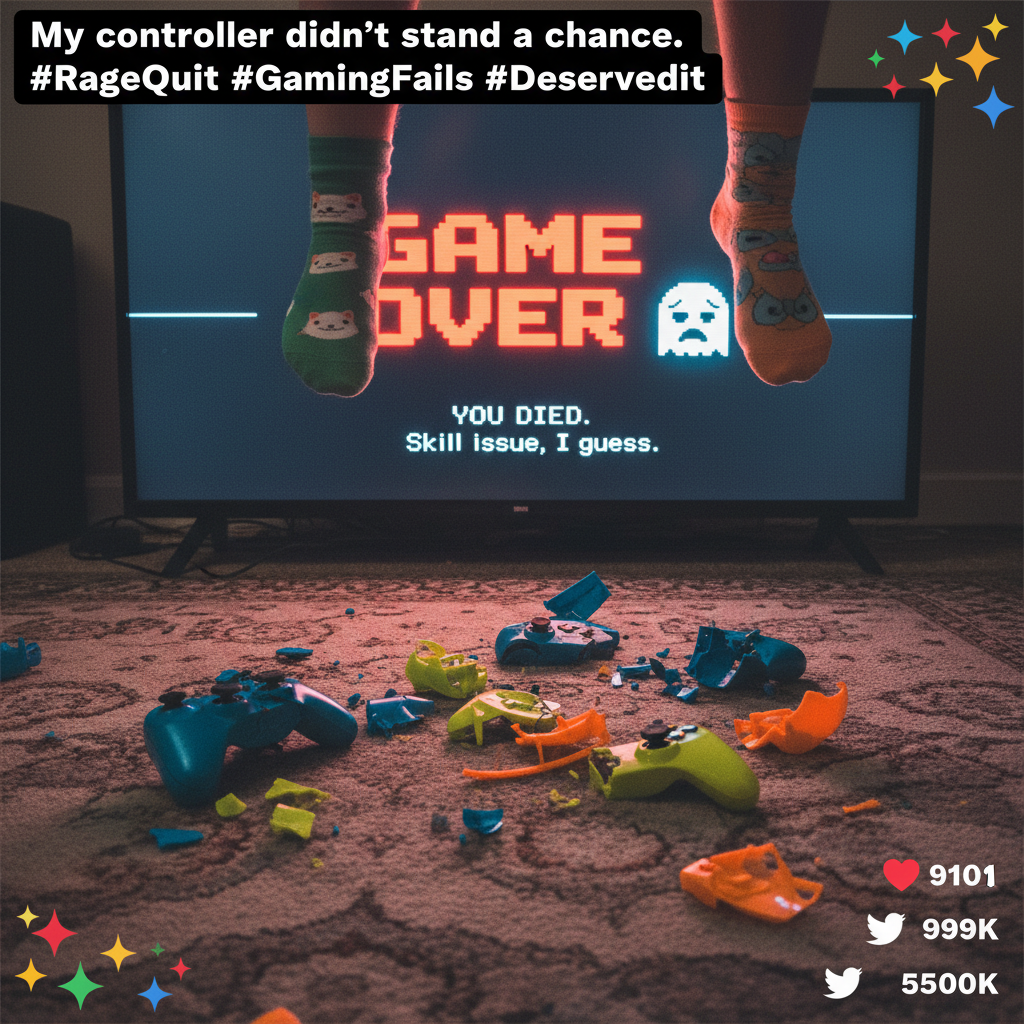 My controller just flew across the room. It wasn't my fault. The game cheated.