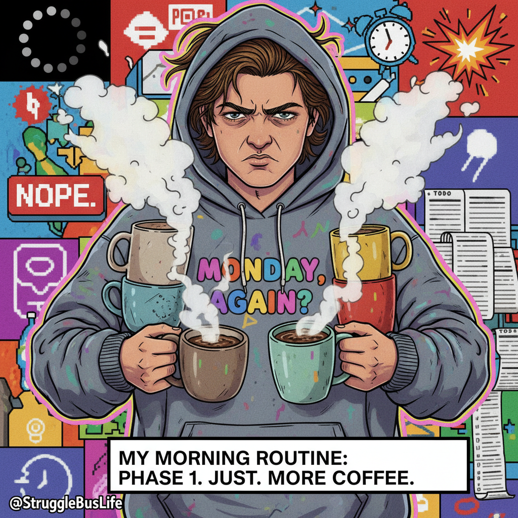 Don't talk to me before my third cup of coffee. Actually, don't talk to me at all.