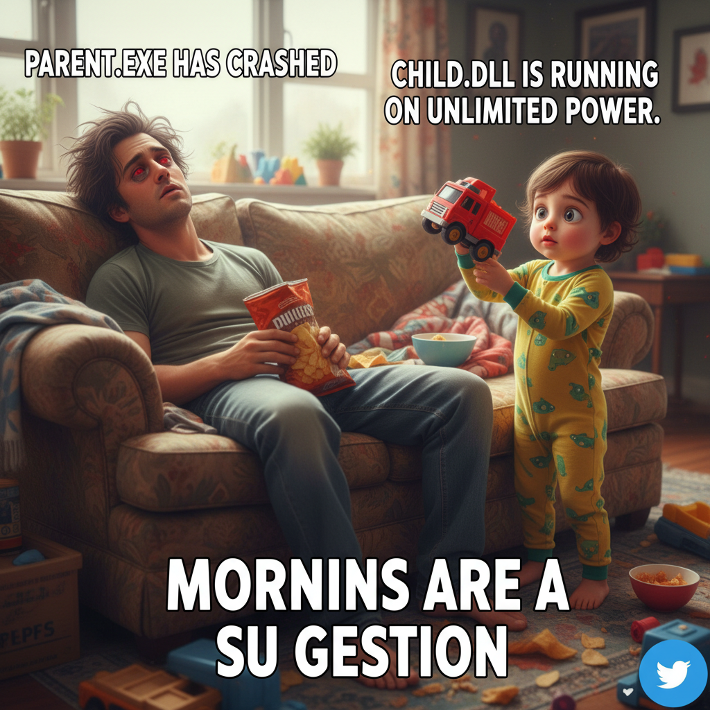 My kid just asked if 'adulting' was a job. Yes, sweetie. Yes, it is. And I'm failing.