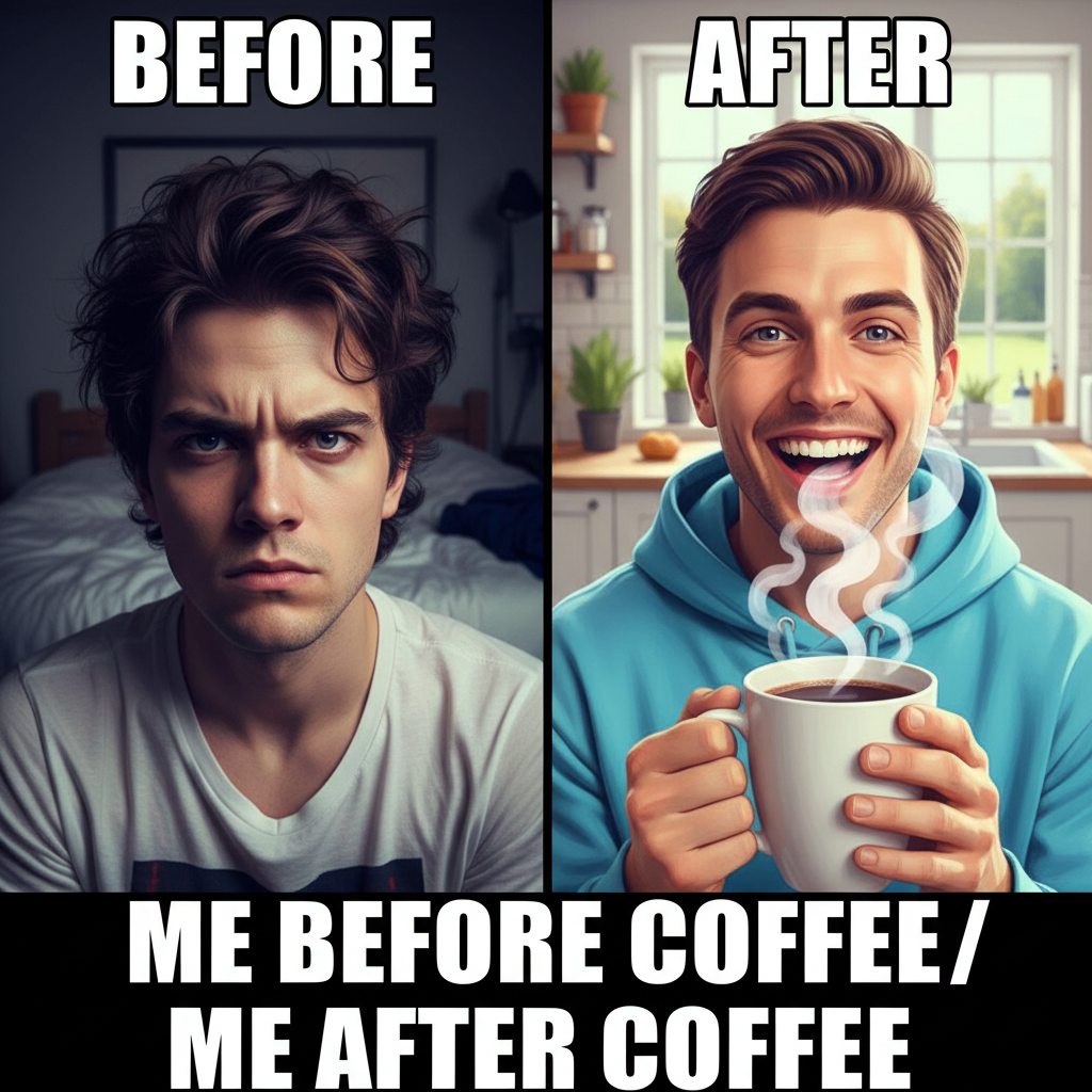 My blood type is coffee. My personality is 'haven't had coffee yet.'