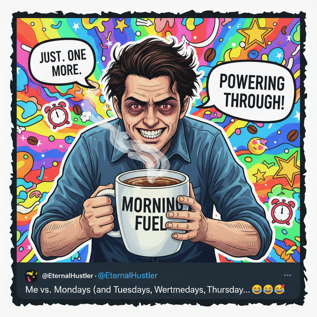 My blood type is coffee. My therapist says it's a problem. I say it's a lifestyle. ☕