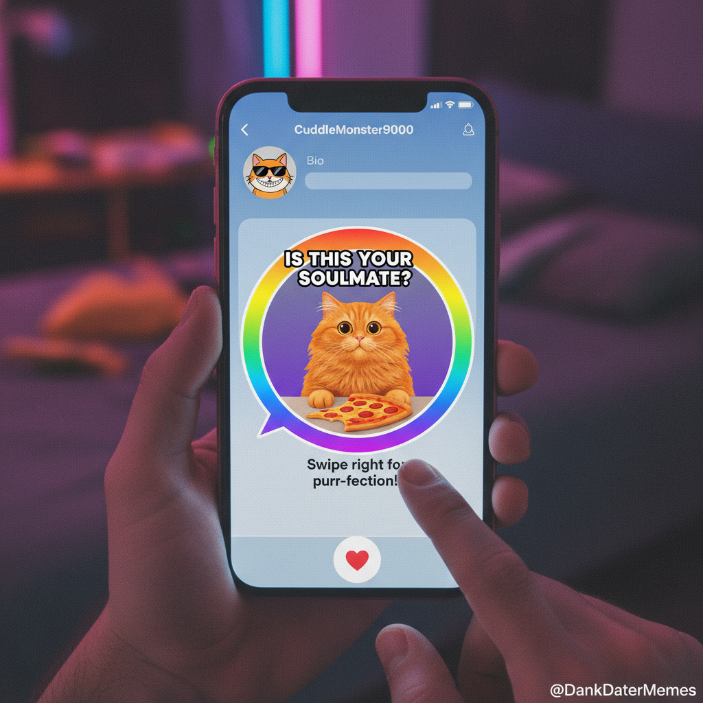 Matched with someone who only sends cat memes. Is this a win or a cry for help?