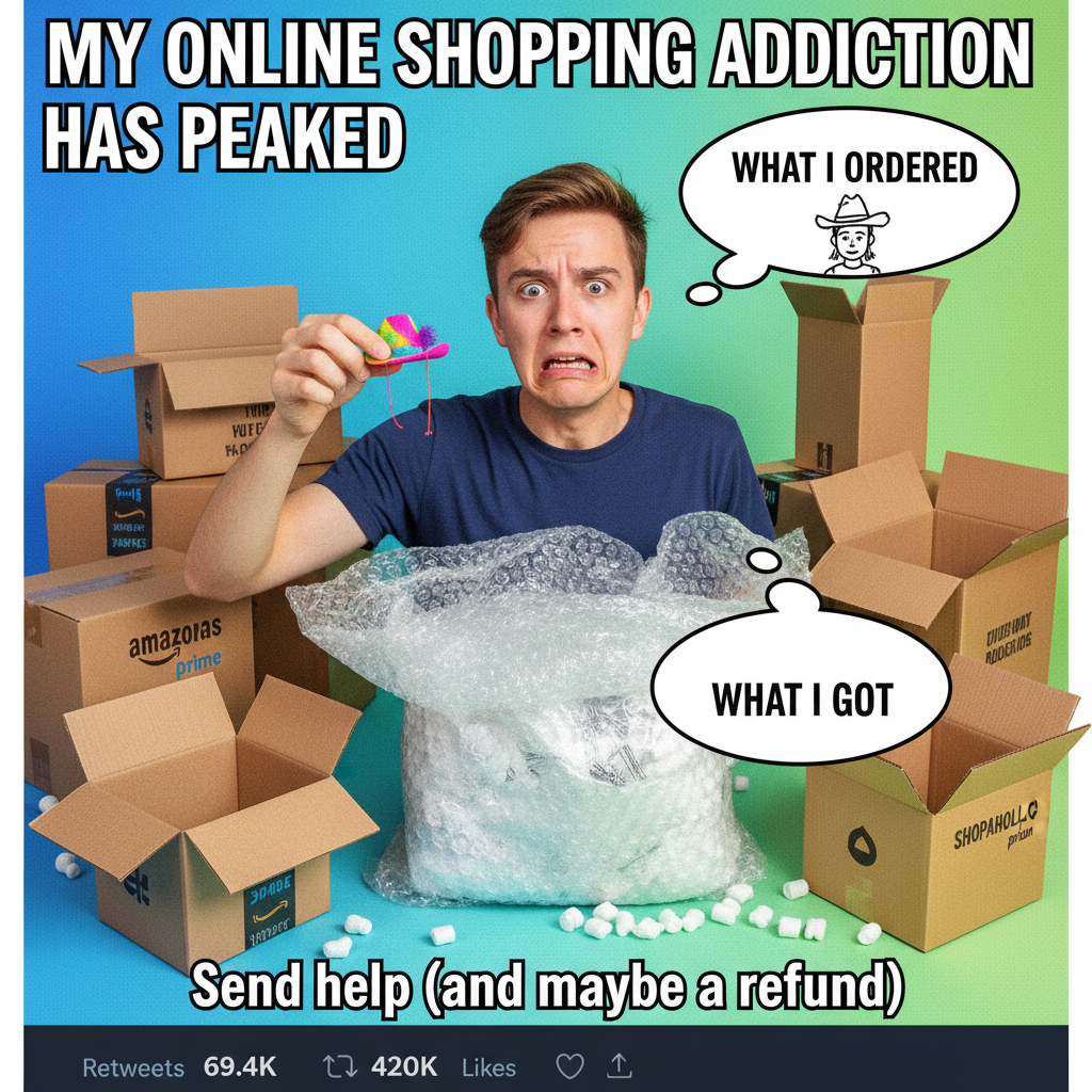 My online shopping cart is 90% 'I'll think about it later' and 10% 'WTF did I just buy?'