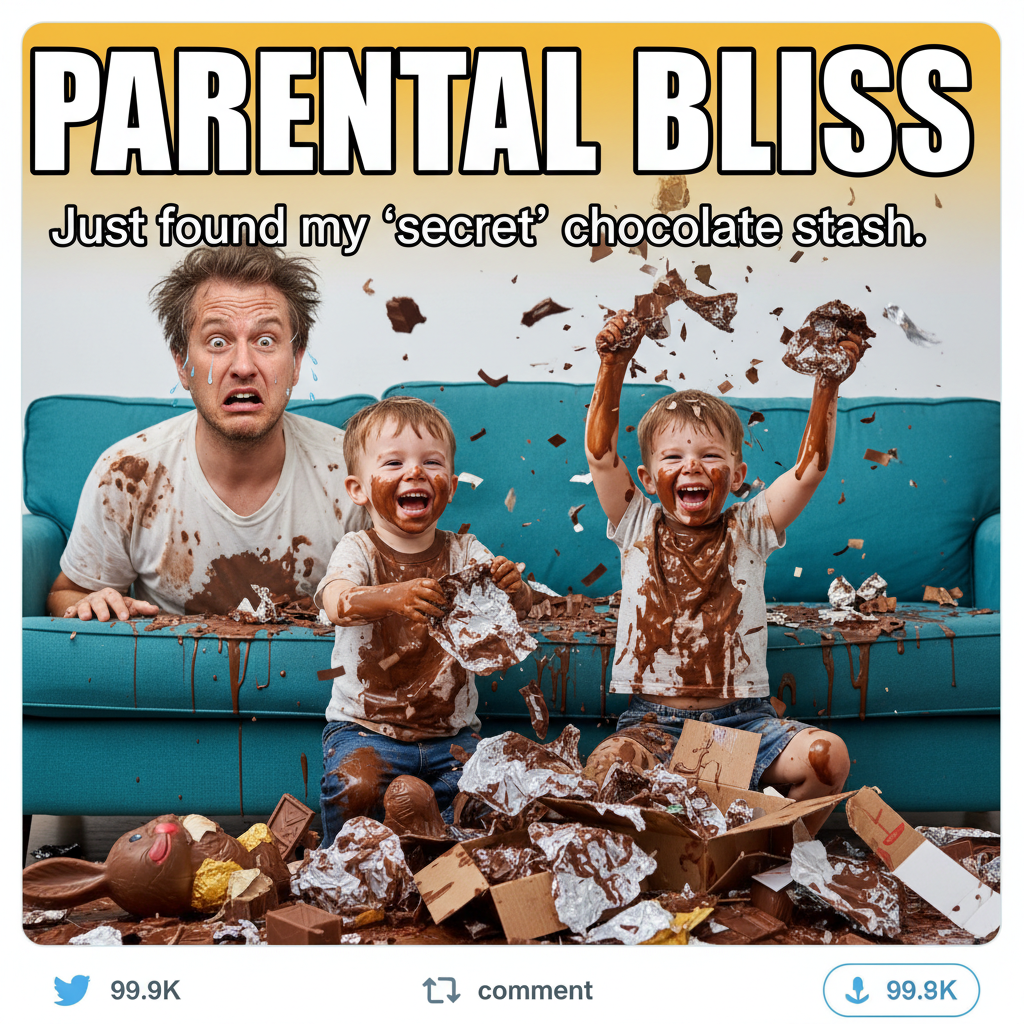 My kids just found my 'emergency chocolate' stash. Send help. And more chocolate.