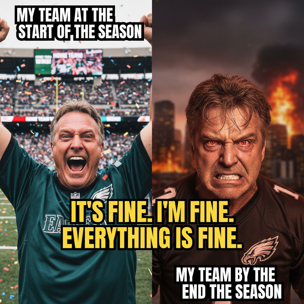 My team won. I'm getting a tattoo. My team lost. I'm burning the city down. #SportsFanLogic