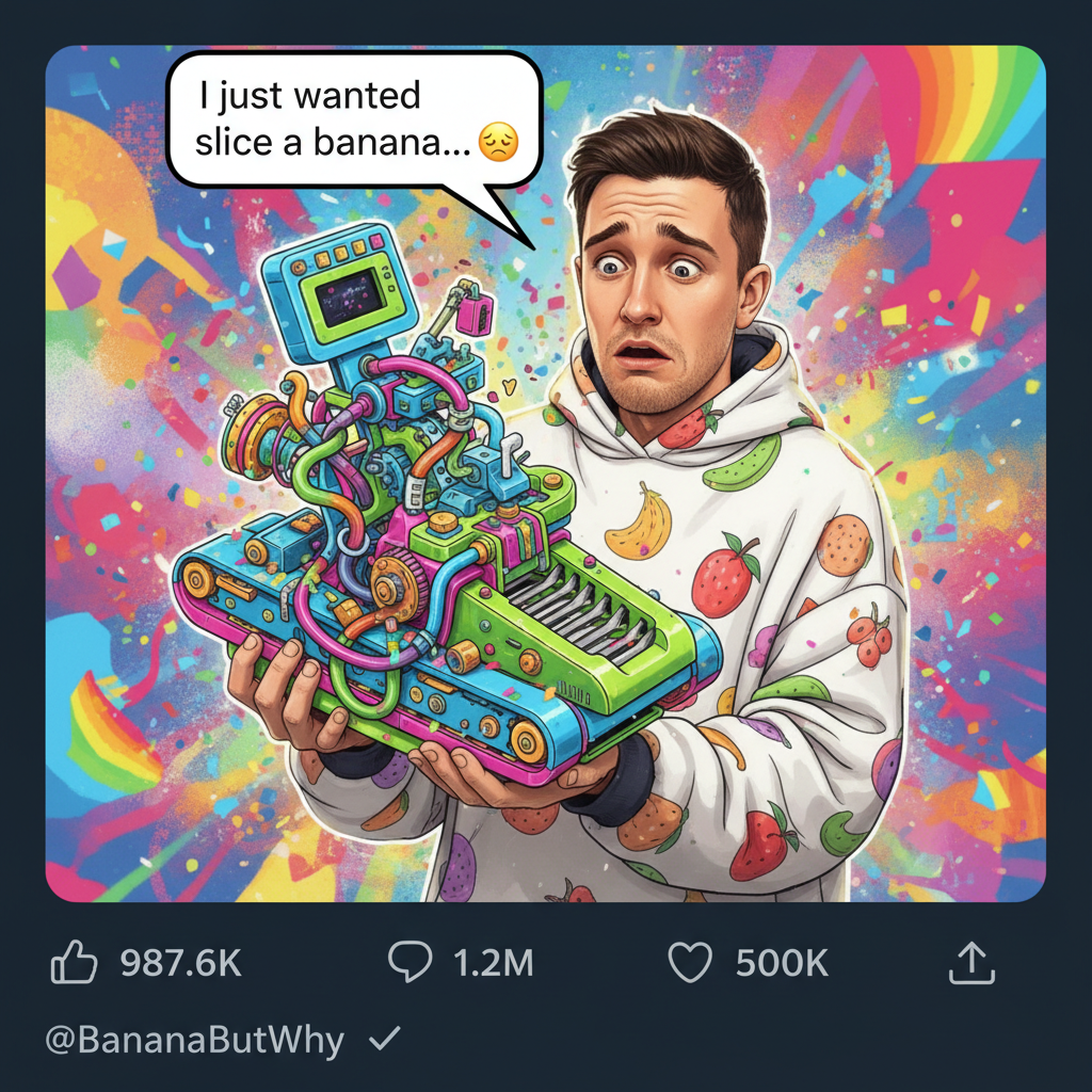 That 3 AM impulse buy of a 'banana slicer' just arrived. What have I done?