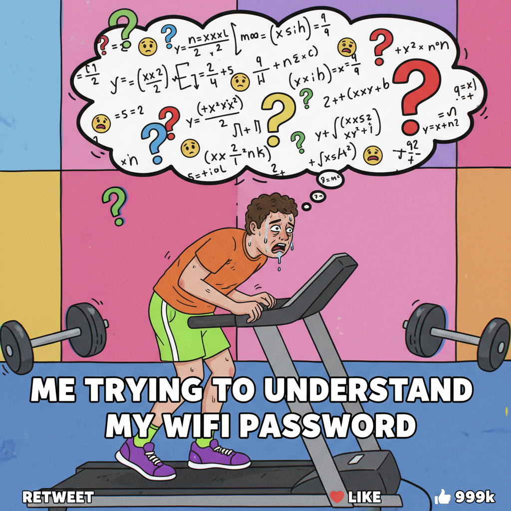 My gym routine: 10 mins working out, 50 mins questioning all my life choices.