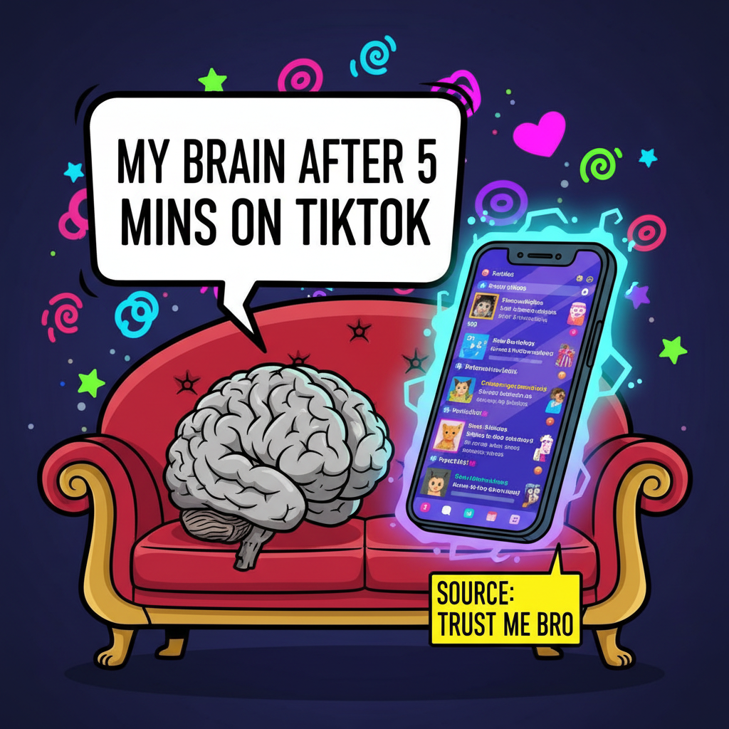 Just spent 3 hours scrolling and now my brain feels like a deflated balloon.