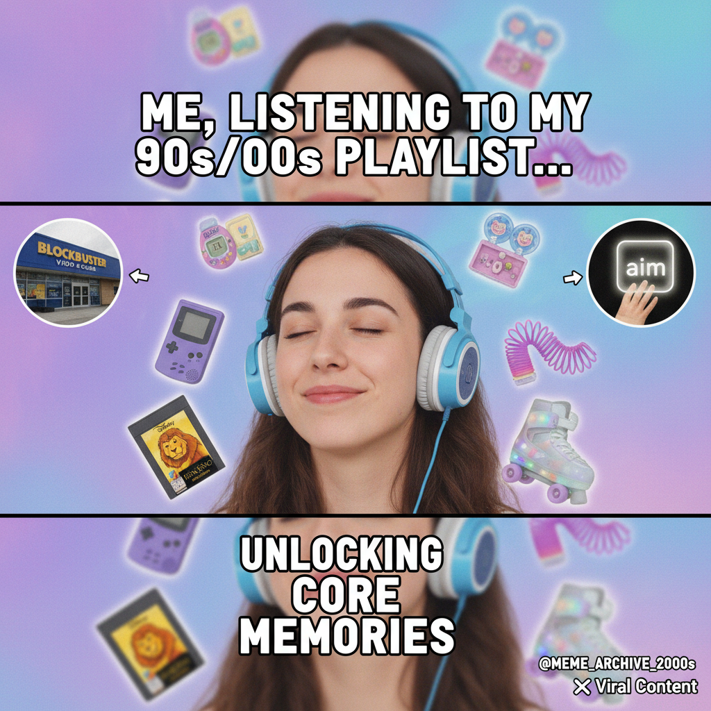 Hearing that one song from your childhood hits different now. Instant time travel.