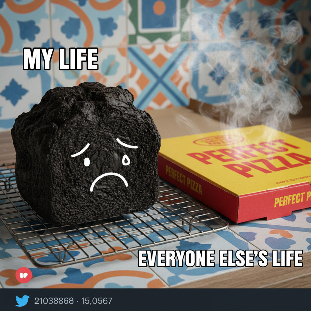 Attempted to bake bread. Ended up with a rock. Send help and a pizza.