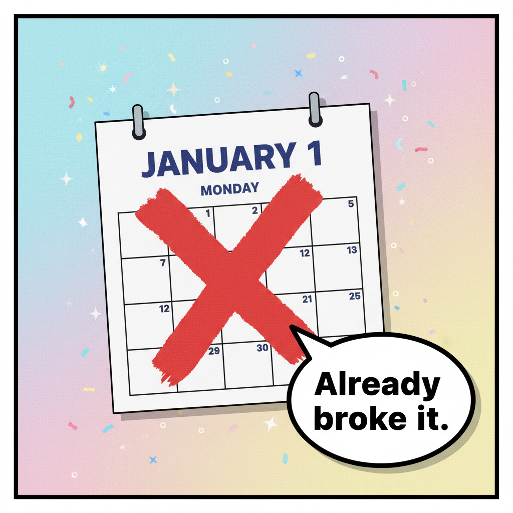 My New Year's resolution was to be less sarcastic. That lasted 3 hours. #NailedIt