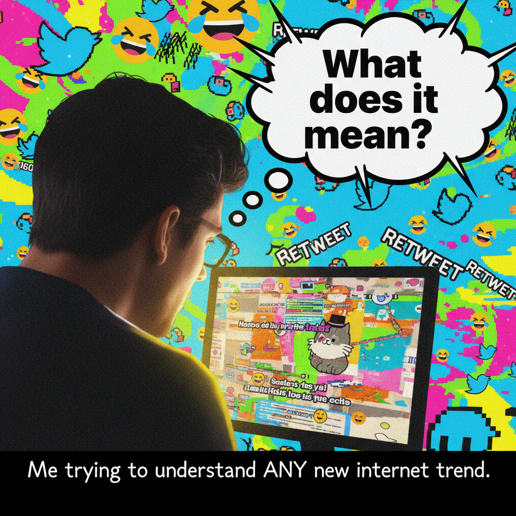 Me watching the internet try to decipher that celebrity's cryptic tweet: