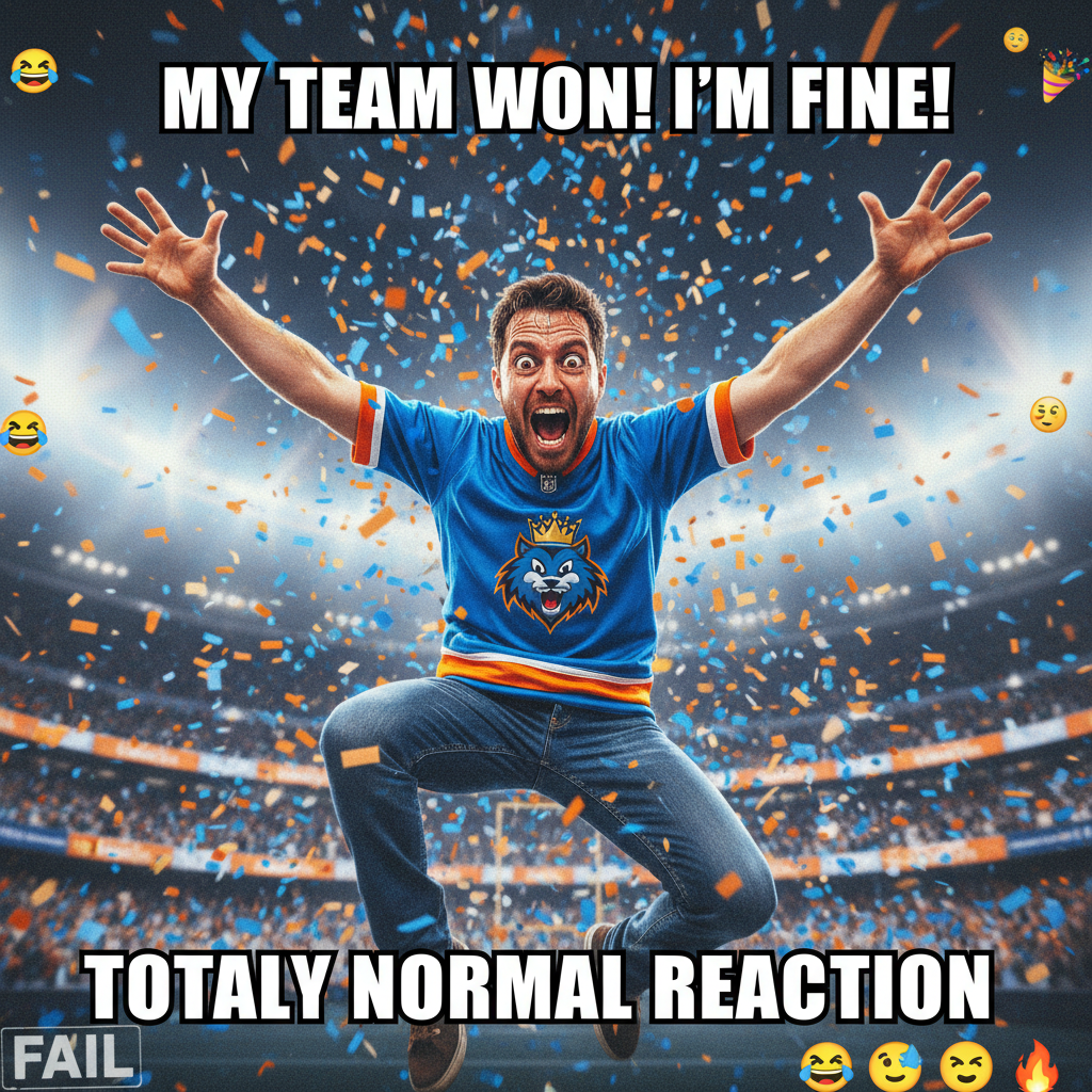 My team won, so I'm declaring tomorrow a national holiday. Don't @ me.